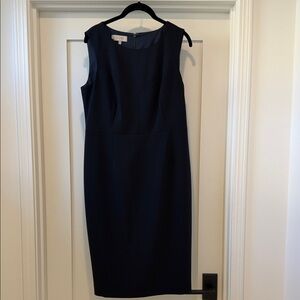 Hobbs London Navy Sleeveless Dress